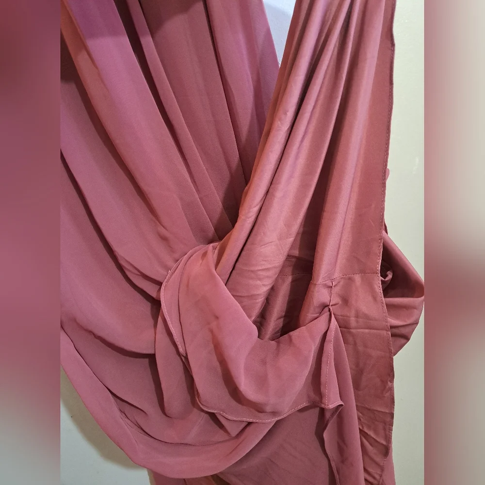 Azazie NWT size 8 desert rose dress - Picture 4 of 11